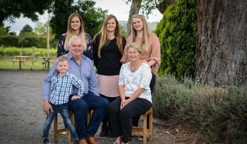 Three Generations of The Loughlin Family of Askerne Winery Hawkes Bay New Zealand